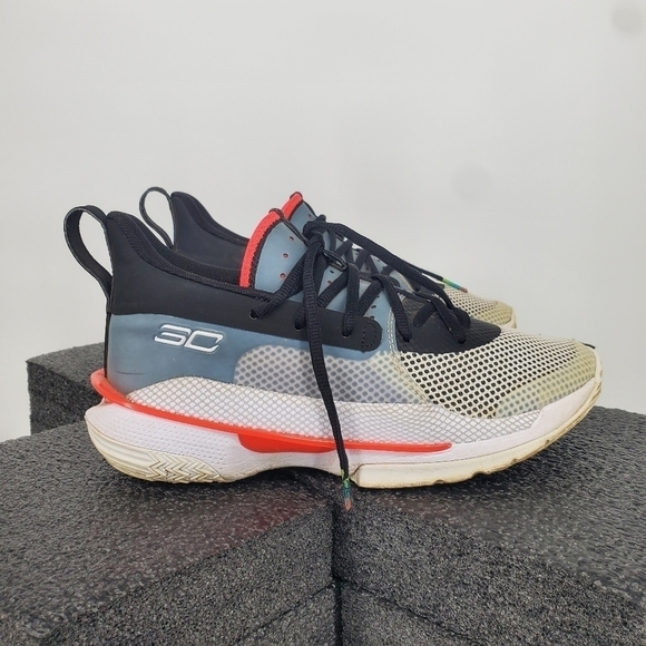 Under Armour Shoes 7 Youth 8.5 Women Hovr Curry 7 UNDRTD 3022113-100  Sneakers - Picture 11 of 11